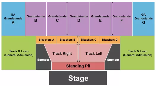 seating chart for Walworth County Fair Grounds - Endstage GA Pit/VIP - eventticketscenter.com