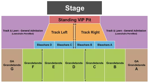 seating chart for Walworth County Fair Grounds - Endstage VIP - eventticketscenter.com
