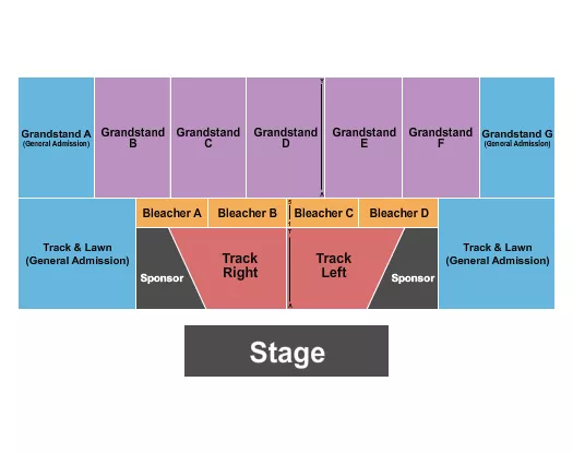 seating chart for Walworth County Fair Grounds - Endstage 2 - eventticketscenter.com