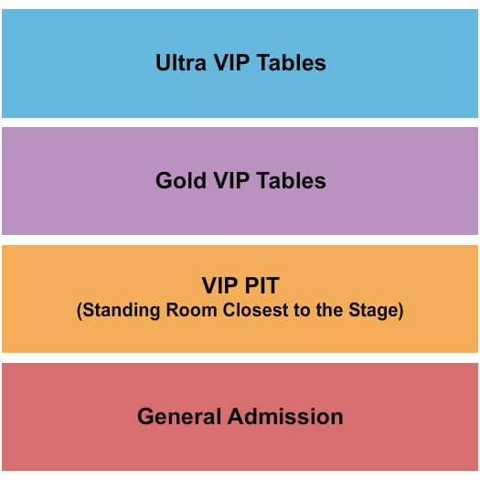 seating chart for Warehouse Live Midtown - GA/VIP/Gold/Ultra - eventticketscenter.com