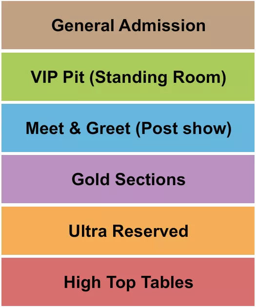seating chart for Warehouse Live Midtown - GA/VIP/Gold/Ultra 2 - eventticketscenter.com