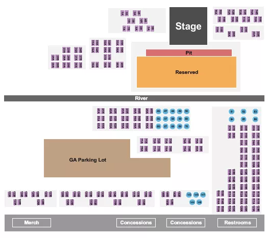 seating chart for Warner Vineyards - Endstage 4 - eventticketscenter.com