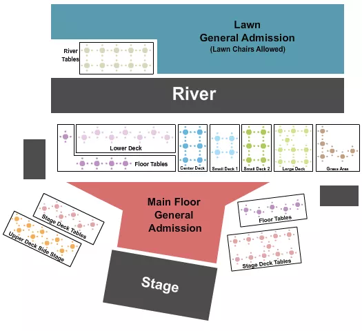 seating chart for Warner Vineyards - Endstage - eventticketscenter.com