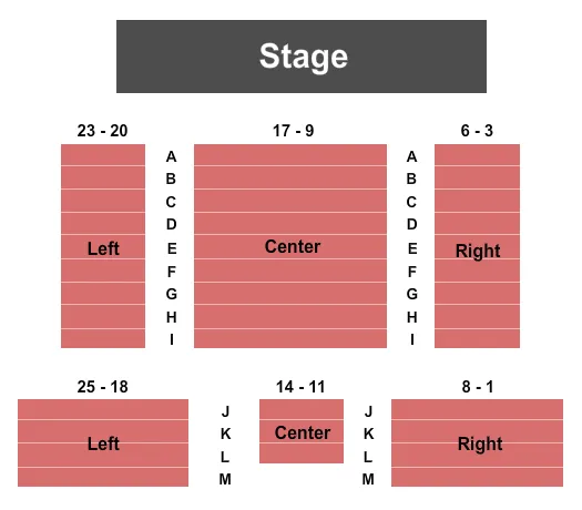 seating chart for Warsaw Federal Incline Theater - Endstage - eventticketscenter.com