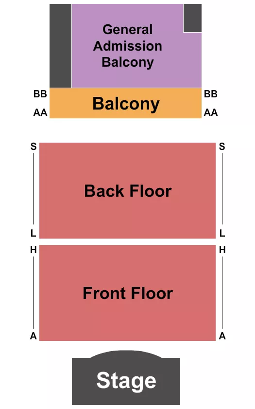 seating chart for Warsaw - RSV Floor/GA & RSV Balcony - eventticketscenter.com