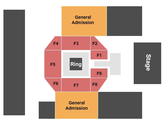 seating chart for Washington Avenue Armory - Wrestling - eventticketscenter.com