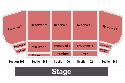 seating chart for Washington County Fair Park - WI - Endstage 5 - eventticketscenter.com