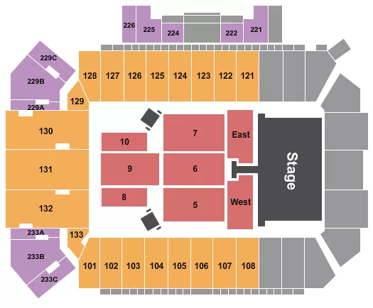 seating chart for Washington/Grizzly Stadium - Luke Bryan - eventticketscenter.com