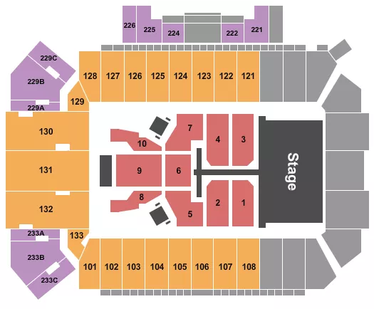 seating chart for Washington/Grizzly Stadium - Post Malone - eventticketscenter.com