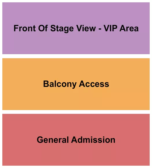 seating chart for Water Street Music Hall - GA/Balcony/Front Of Stage - eventticketscenter.com