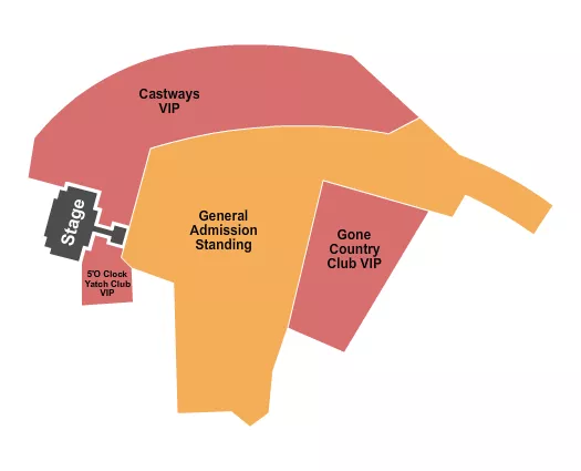 seating chart for Waterfront Commons - Festival - eventticketscenter.com
