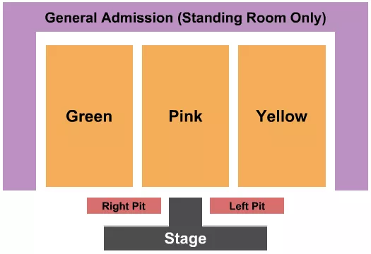 seating chart for Waterside Pavilion at the Calvert Marine Museum - Endstage w/ L&R Pits - eventticketscenter.com