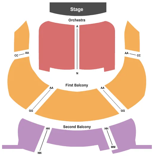 seating chart for Waterville Opera House - End Stage - eventticketscenter.com
