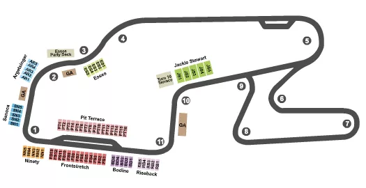 seating chart for Watkins Glen International Speedway - Racing 2 - eventticketscenter.com