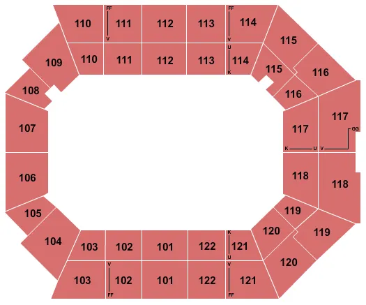 seating chart for The Watsco Center At UM - Open Floor - eventticketscenter.com