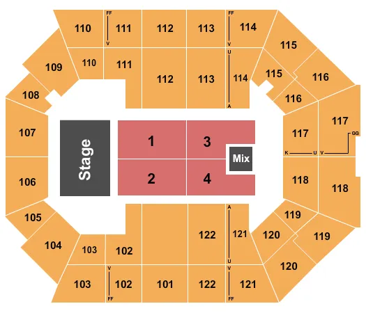 seating chart for The Watsco Center At UM - Stray Kids - eventticketscenter.com