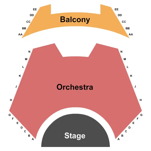 seating chart for Watters Theatre At Anderson Center For The Arts - End Stage - eventticketscenter.com
