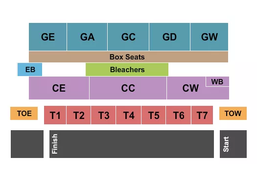 seating chart for Wayne County Fair - OH - Tractor Pull - eventticketscenter.com