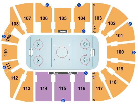 Hockey-2 Seating Map