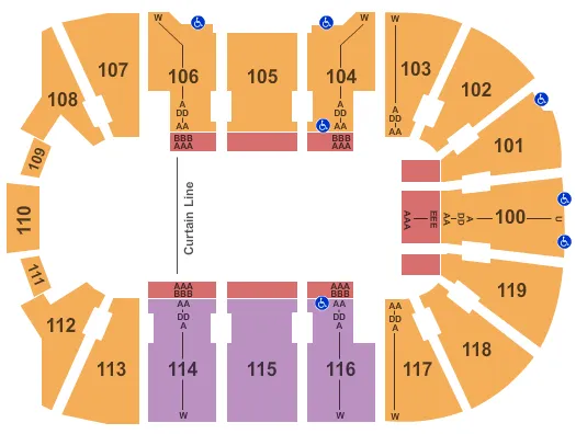 seating chart for Total Mortgage Arena - Disney On Ice - eventticketscenter.com