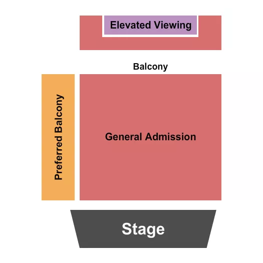 seating chart for Webster Hall - GA/Preferred/Balcony - eventticketscenter.com
