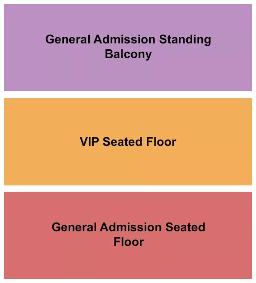 seating chart for Webster Hall - GA Seated/GA Standing/VIP - eventticketscenter.com