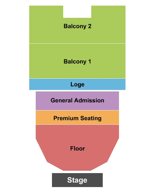 seating chart for Wellmont Theatre - Endstage RSV Floor w/ Premier & GA - eventticketscenter.com