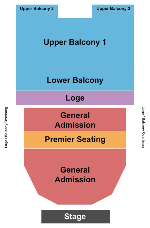 seating chart for Wellmont Theatre - Endstage RSV Floor w/ Premier & GA 2 - eventticketscenter.com