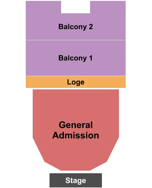 seating chart for Wellmont Theatre - Endstage GA Floor 2 - eventticketscenter.com