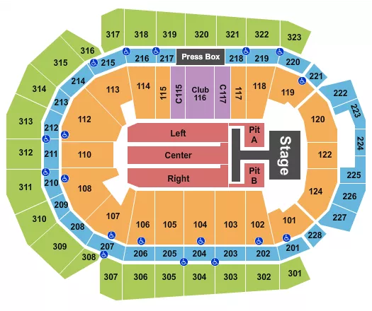 Wells Fargo Center Tickets & Seating Chart - ETC