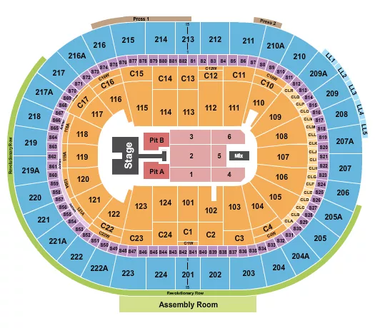 seating chart for Wells Fargo Center - PA - Kelsea Ballerini - eventticketscenter.com