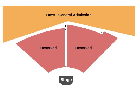 seating chart for Wendel Concert Stage - Endstage Rsv & Lawn - eventticketscenter.com