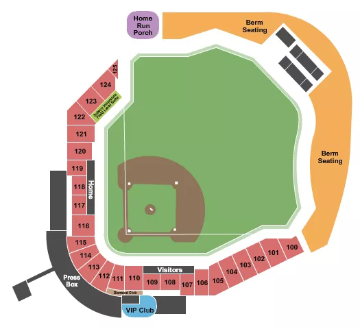 seating chart for Werner Park - Baseball 2019 - eventticketscenter.com