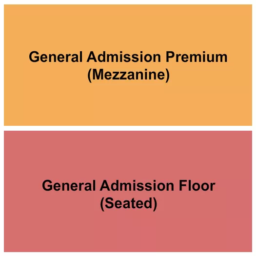 seating chart for West End Cultural Centre - GAFloor/GAMezz - eventticketscenter.com