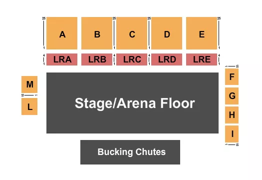 seating chart for West Jordan Rodeo Grounds - Endstage 2 - eventticketscenter.com