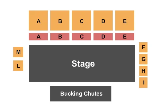 seating chart for West Jordan Rodeo Grounds - Endstage - eventticketscenter.com
