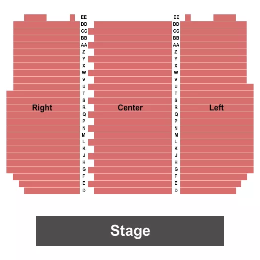seating chart for West Springfield High School - Auditorium - Endstage - eventticketscenter.com