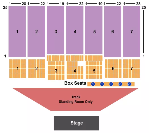 seating chart for West Virginia State Fair - Endstage GA - eventticketscenter.com