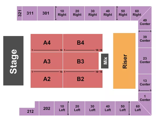 seating chart for Westchester County Center - Endstage - eventticketscenter.com