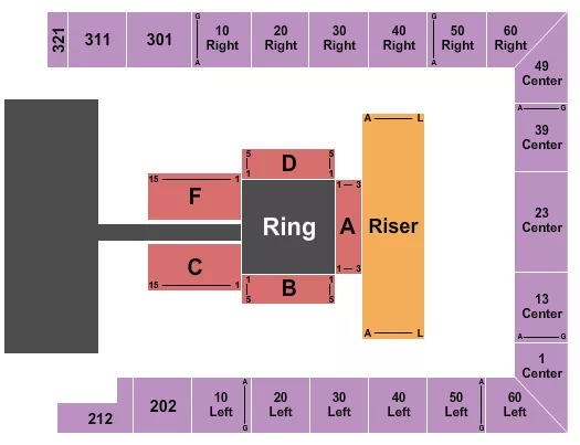 seating chart for Westchester County Center - MMA - eventticketscenter.com