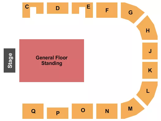 seating chart for Western Fair Grandstand - Stadium - eventticketscenter.com