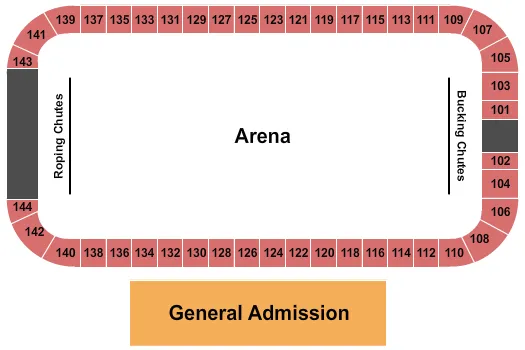 seating chart for Westworld Of Scottsdale - Rodeo - eventticketscenter.com