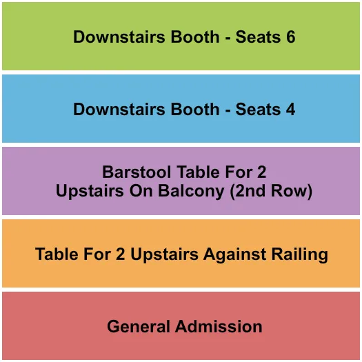 seating chart for Whisky A Go Go - GA/Booth/Barstool 2 - eventticketscenter.com