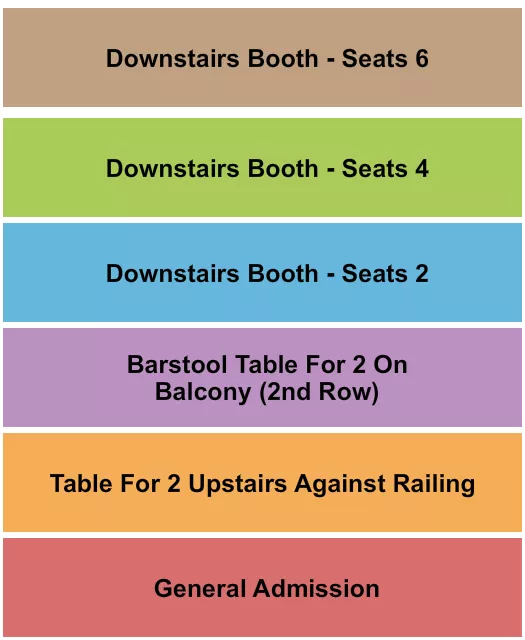 seating chart for Whisky A Go Go - GA/Booth/Barstool 3 - eventticketscenter.com