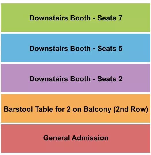 seating chart for Whisky A Go Go - GA/Booth/Barstool 7 - eventticketscenter.com