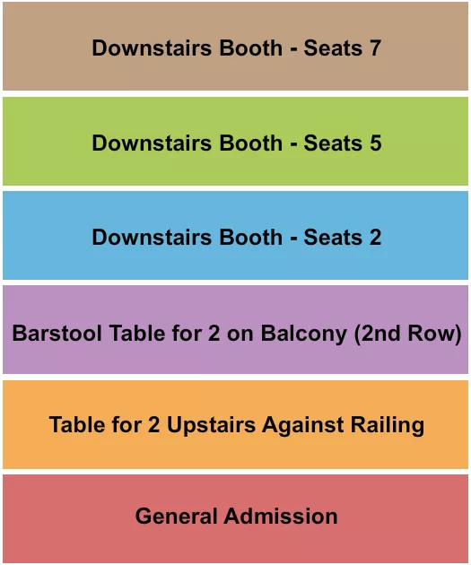 seating chart for Whisky A Go Go - GA/Booth/Barstool 4 - eventticketscenter.com