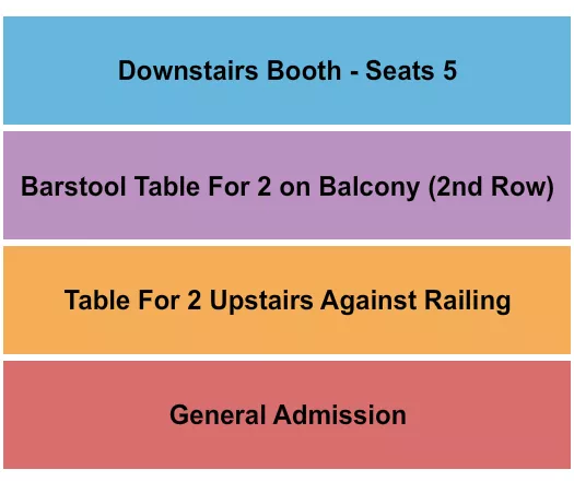 seating chart for Whisky A Go Go - GA/Booth/Table 3 - eventticketscenter.com