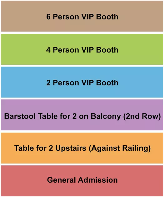 seating chart for Whisky A Go Go - GA/VIP Booth/Barstool - eventticketscenter.com