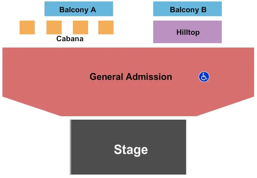 seating chart for White Oak Music Hall - Lawn - End Stage - eventticketscenter.com