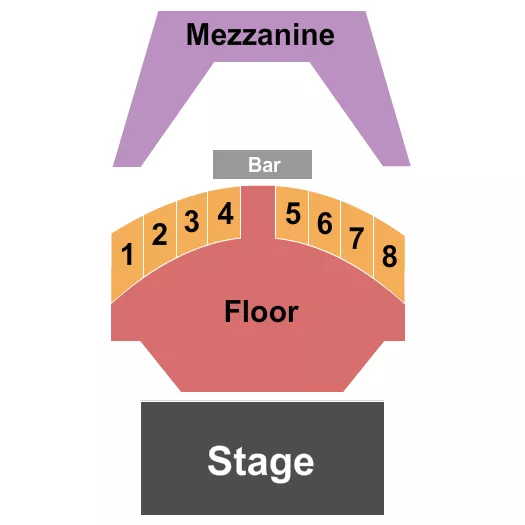 seating chart for White Oak Music Hall - Downstairs - Floor/Mezz w/ Tables - eventticketscenter.com